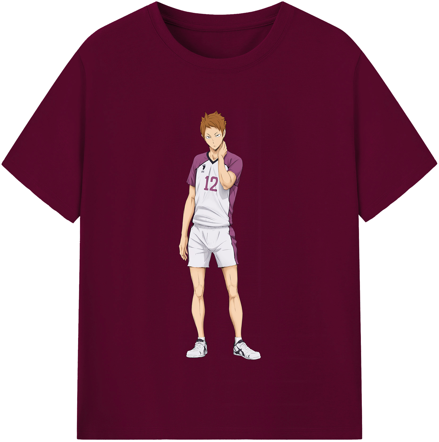 （画像用） ハイキュー!! Haikyu!! レディースカジュアルプリントTシャツ（綿100％）